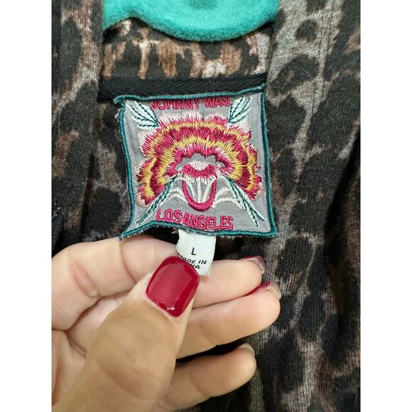 Johnny Was Women's Erin Athletic Zip Up Hoodie Jacket & Trouser Pants Size L - Picture 5 of 7